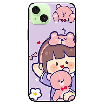 Ốp lưng dành cho Iphone 15 - Iphone 15 Plus - Iphone 15 Pro - Iphone 15 Pro Max - Búp Bê và Gấu - Hàng Chính Hãng