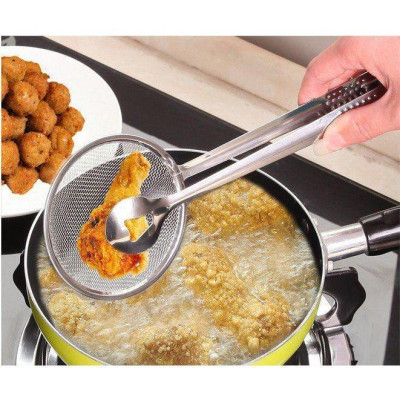 Dụng Cụ Gắp Thức Ăn 2 Trong 1 Có Lưới Tiện Dụng