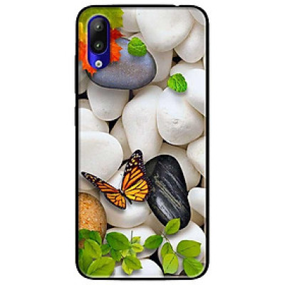 Ốp lưng dành cho Vsmart Start mẫu Sỏi Trắng và Bướm