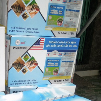 (Cực mạnh) Thuốc diệt muỗi Cyper super 600EC 1 lít diệt côn trùng, ruồi vàng, bọ xít muỗi... Hàng kết hợp 2 hoạt chất
