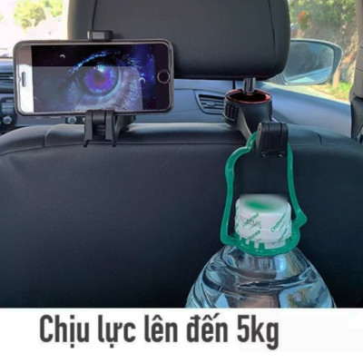 Móc Treo Kiêm Kẹp Đỡ Điện Thoại Đa Năng, Phù Hợp Nhiều Dòng Xe, Giúp Để Các Vật Nặng Gọn Gàng Trên Ô Tô Khi Di Chuyển, Vừa Giữ Chắc Chắn Các Dòng Smartphone, Dễ Dàng Và Tiện Lợi Khi Xem Video, Đọc Nội Dung Không Cần Cầm Lâu, Dễ Sử Dụng, Lắp Đặt Nhanh Chóng, Chất Liệu Nhựa Siêu Bền Chịu Tải Trọng Lớn, Nhiều Màu Thời Trang
