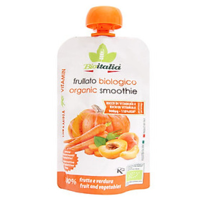 Sinh Tố Mơ, Cà Rốt Và Bí Đỏ Hữu Cơ BioItalia (120g)