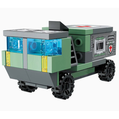 Đồ chơi - QMAN - 42207 Bộ đồ chơi xếp hình mô hình xe quâ.n sự- giao lẻ 1 mẫu ngẫu nhiên