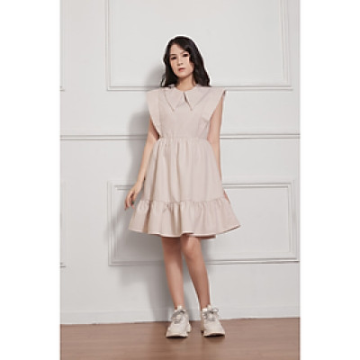 Đầm Babydoll Lụa Crep Tùng Xòe Tay Organza Maxivic, La Mộc - LM012216