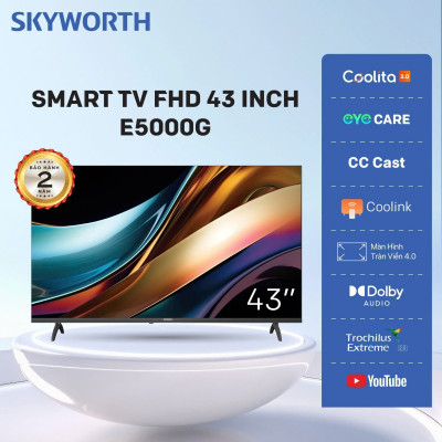 Smart Tivi Skyworth 43E5000G 43 inch 43E5000G - Hàng chính hãng