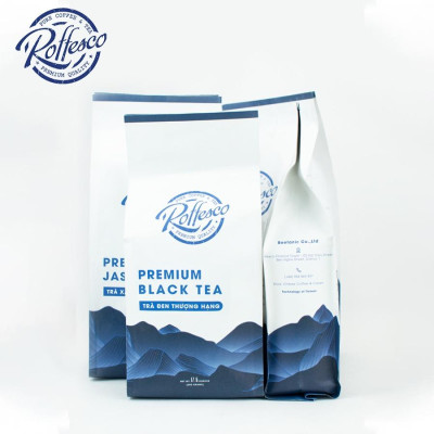 Combo 4 Trà Xanh Lài Và Đen ROFFESCO PREMIUM JASMINE & BLACK TEA 100% Hương Thơm Thuần Khiết
