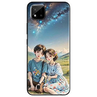 Ốp lưng cho Realme 9i - 10 - C20 - C67 - C65 4G - C11 2021 - Poco X6 5G - Cặp Đôi Ngồi Đồi - Hàng Chính Hãng