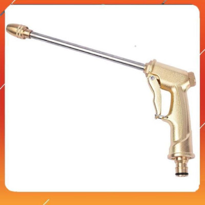 Bộ dây vòi xịt nước rửa xe, tưới cây ,tăng áp 3 lần,loại 3m,5m 206701-3 đầu đồng,cút nối nhựa vàng+  mở chai