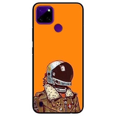 Ốp lưng dành cho Realme C21Y - C25Y mẫu Phi Hành Gia Nền Cam