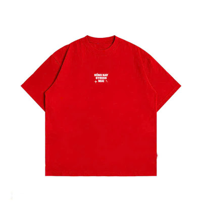 Áo Thun Nữ 100% Cotton In Chữ SỐNG NAY STRESS MAI