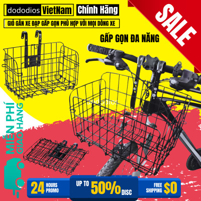 Giỏ xe đạp gấp gọn dododios phù hợp với mọi dòng xe - Hàng chính hãng