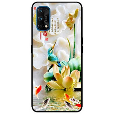 Ốp lưng dành cho Realme 7 Pro mẫu Chim Hoa TRắng