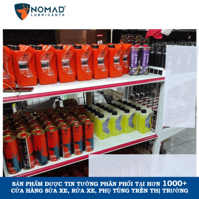 Nhớt Xe Máy Tổng Hợp Toàn Phần NOMAD Lon 1.1L 5W40-SN-MA2 Cho Xe Côn Tay Winner/Exciter/Sonic/ Mô tô PKL Nhập Khẩu Chính Hãng (xanh dạ quang)