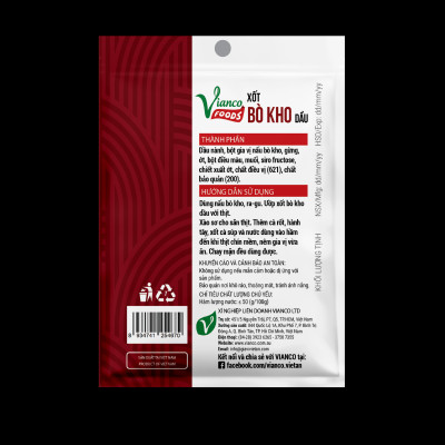 Combo 3 gói Xốt Gia Vị Bò Kho Dầu Việt Ấn 25gr (25gr/gói)