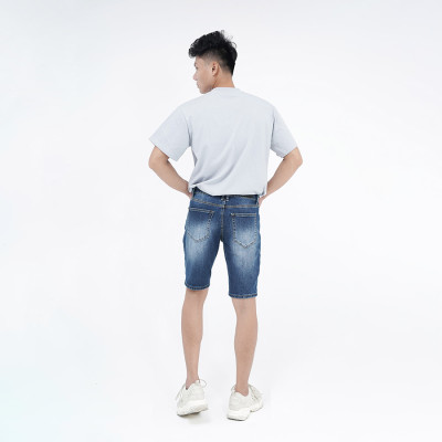 Quần Short Jeans Nam Cao Cấp HUNTER X-RAYS  Form Slimfit Thun Màu Xanh S58