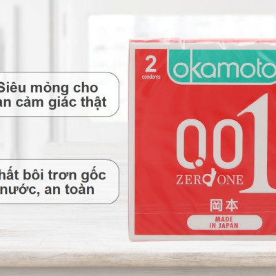 Hộp 10 Bao Cao Su Siêu Mỏng Okamoto Purity