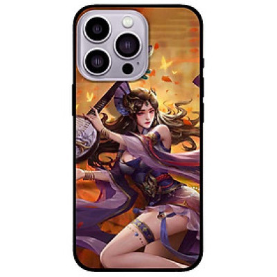 Ốp lưng cho IPhone 12 - 12 Pro - 12 Pro Max - 13 Mini - 13 - 13 Pro - 13 Pro Max - Thiếu Nữ Cầm Đàn Tỳ - Hàng Chính Hãng