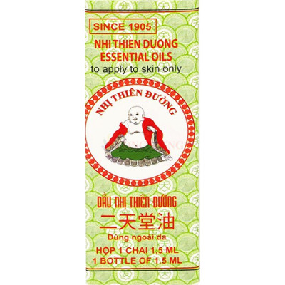 Dầu gió Nhị Thiên Đường Essential Oil 1.5ml (01 Chai/02 Chai/03 Chai/04 Chai/05 Chai/10 Chai) - Hàng chính hãng