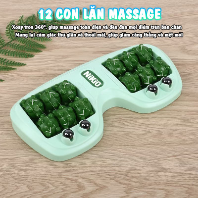 Dụng Cụ Massage Bàn Chân Bấm Huyệt Nikio NK-05C - Massage Cơ Bắp Giúp Giảm Đau Và Thư Giãn Toàn Thân