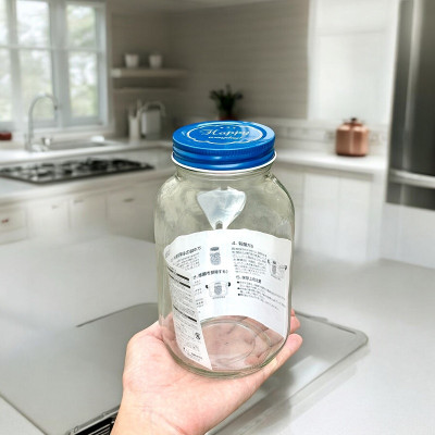 Chai thủy tinh có nắp Echo Glass Bottle 1.0L - Hàng nội địa Nhật Bản nhập khẩu chính hãng