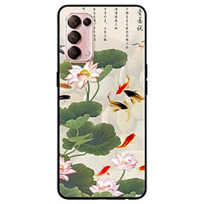 Ốp lưng dành cho Oppo Reno 5 mẫu Tranh Cá Koi