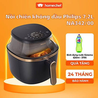 Nồi Chiên Không Dầu Philips NA342 – Dung Tích 7.2L | Hàng Chính Hãng