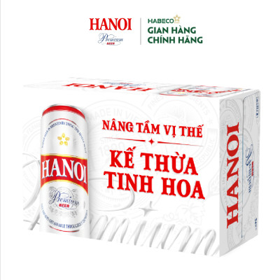 Bia Hanoi Premium - Thùng 24 lon 330ml
