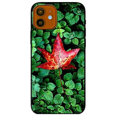 Ốp lưng dành cho Iphone 12 - 12 Pro mẫu Lá Phong Đỏ