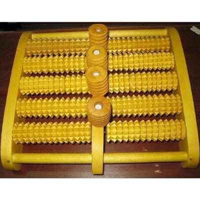 Bàn lăn massage chân gỗ