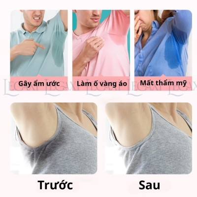 Miếng Dán, Lót Thấm Hút Mồ Hôi Nách Siêu Thấm, Dán Chống Thấm Mồ Hôi, Khử Mùi Hiệu Quả Cho Nam Và Nữ