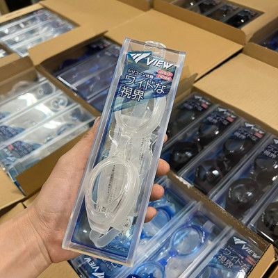Kính Bơi Nhật Bản VIEW V610 C Chống Tia UV Chống Sương Mù (Trong suốt) Chuyên Dùng Cho Bơi Buổi Tối - Hàng Chính Hãng