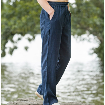 quần nam đũi linen đi biển