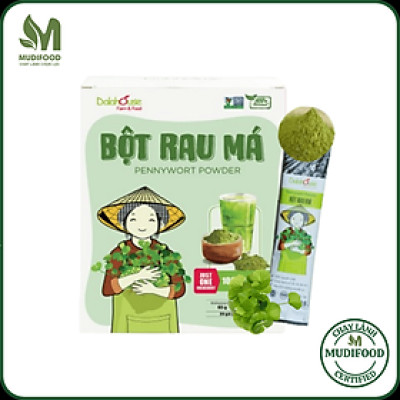 Bột Rau Má Hữu Cơ Nguyên Chất Sấy Lạnh Dalahouse - Thải Độc, Mát Gan, Lợi Tiểu, Giúp Hạ Sốt, Hỗ Trợ Giảm Mụn Nhọt, Rôm Sấy, An Thần, Cải Thiện Trí Nhớ, Hỗ Trợ Tiêu Hóa, Giảm Sẹo Lồi, Giảm Thâm, Đẹp Da, Tăng Cường Hệ Miễn Dịch, Phòng Ngừa Táo Bón