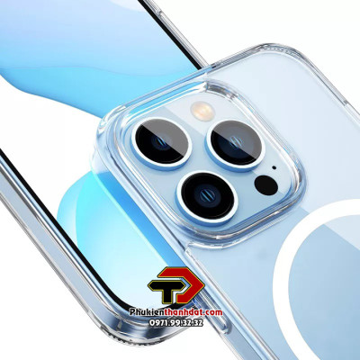 Ốp lưng cho iPhone 14 Pro Max, 14 Pro, 14 Plus, 14 chính hãng WIWU Aurora Crystal có chân chống- Hàng chính hãng