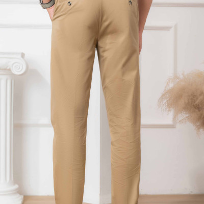 Quần kaki nam công sở màu be đậm ALGK057