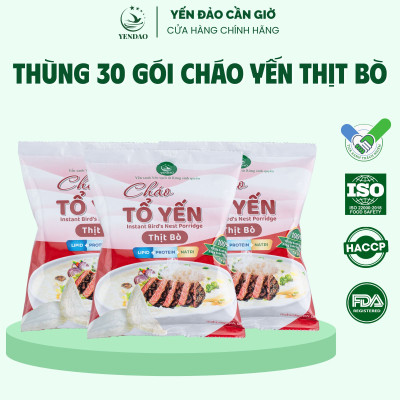 Yến Đảo - Cháo Yến Thịt Bò Thơm Ngon, Tiện Dụng Mỗi Ngày, Giàu Dinh Dưỡng Cho Mọi Nhà
