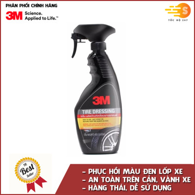 Bộ 5 sản phẩm 3M chai xịt bảo dưỡng nội thất 39040LT, bảo dưỡng lốp 39042LT, tăng độ bóng sơn 39034LT, chống bám nước kính xe 08889LT và khăn lau chuyên dụng SQ21 (màu ngẫu nhiên) 