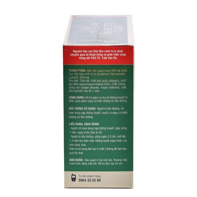 Viên uống tiểu đường DK Betics GOLD - Chiết xuất từ dây thìa canh lá to