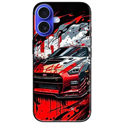Ốp lưng dành cho Iphone 16 - 16 Plus - 16 Pro - 16 Pro Max - Siêu Xe Đỏ - Hàng Chính Hãng
