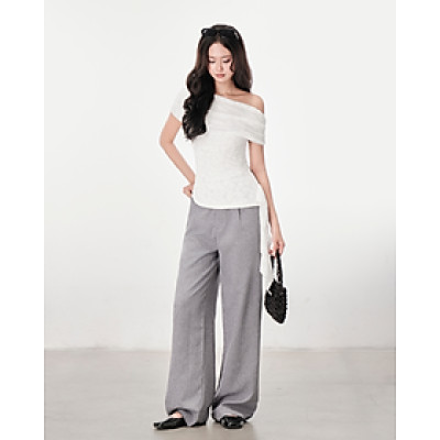 Quần ống rộng dáng suông thanh lịch phong cách Hàn Quốc Clara Miều Est.2013