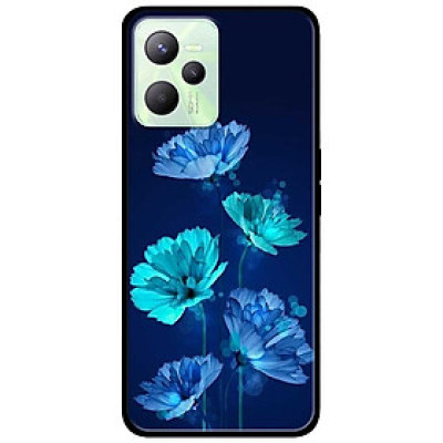 Ốp lưng dành cho Realme C35 mẫu Hoa Đêm Xanh