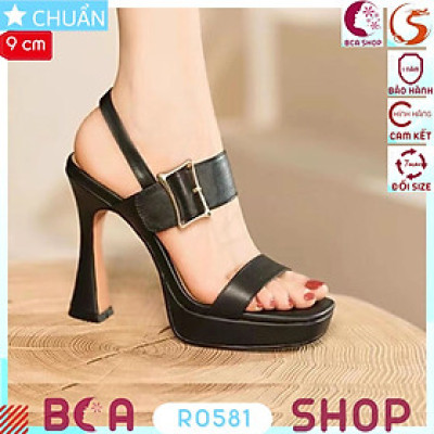 Cao gót hở mũi nữ cao gót 9 phân RO581 ROSATA tại BCASHOP tôn dáng, sáng da và thời trang lắm luôn ạ
