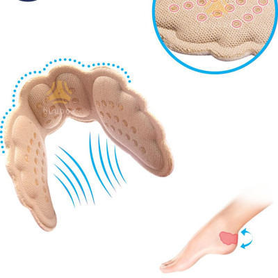 Combo 2 cặp Lót gót giày 4D hình cánh bướm có mặt gai silicone chống trầy rách da và chống tuột gót chân - buybox - BBPK70_2