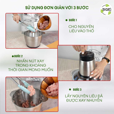 Máy Xay Đa Máy Xay Đa Năng FC01. Xay Thực Phẩm Dễ Dàng, Nhanh Chóng. Nồi Xay Inox 3L, Động Cơ 300W Mạnh Mẽ. Hàng Nhập Khẩu Chính Hãng Cao Cấp