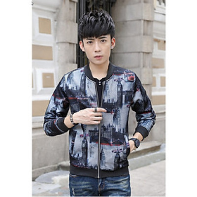 Aó khoác nam Titishop in hình 3D AKN456