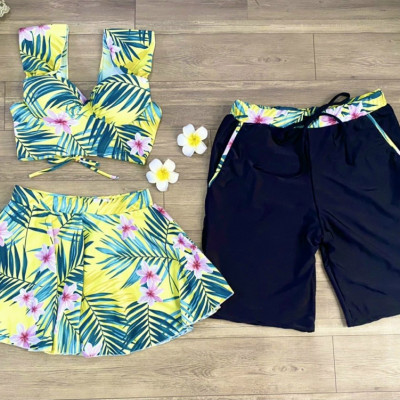 Set Đồ Bơi Nam Nữ Phối Màu