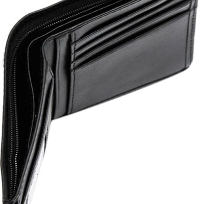 Ví Nam Kiểu Đứng Huy Hoàng HT2108 (12.5 x 10 cm) - Đen