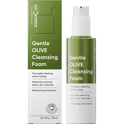 Sữa rửa mặt DrCeutics Gentle Olive Cleansing Foam (200g) - Hàng chính hãng