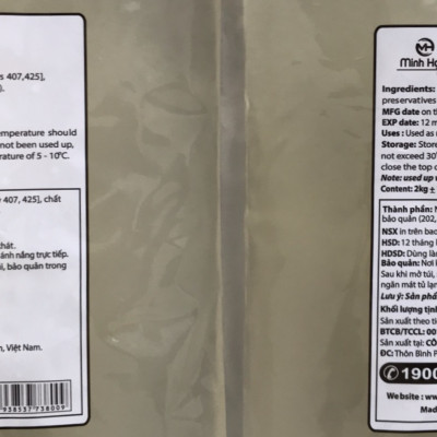 Combo 2 gói Trân Châu Trắng 3Q Sea Jelly 2 kg/Thạch Ngọc Trai 3Q Sea Jelly (ngon, dai giòn sần sật - dùng trực tiếp mà không cần nấu hay chế biến khác)