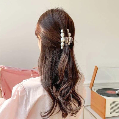 Combo 5 kẹp tóc, kẹp càng cua đính kèm ngọc trai, cột tóc Hàn Quốc cực đẹp KT28